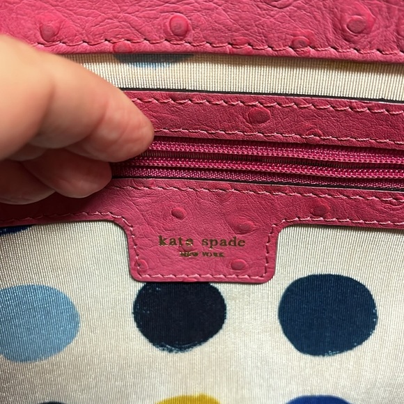 Kate Spade pink ostrich leather satchel - Picture 10 of 16